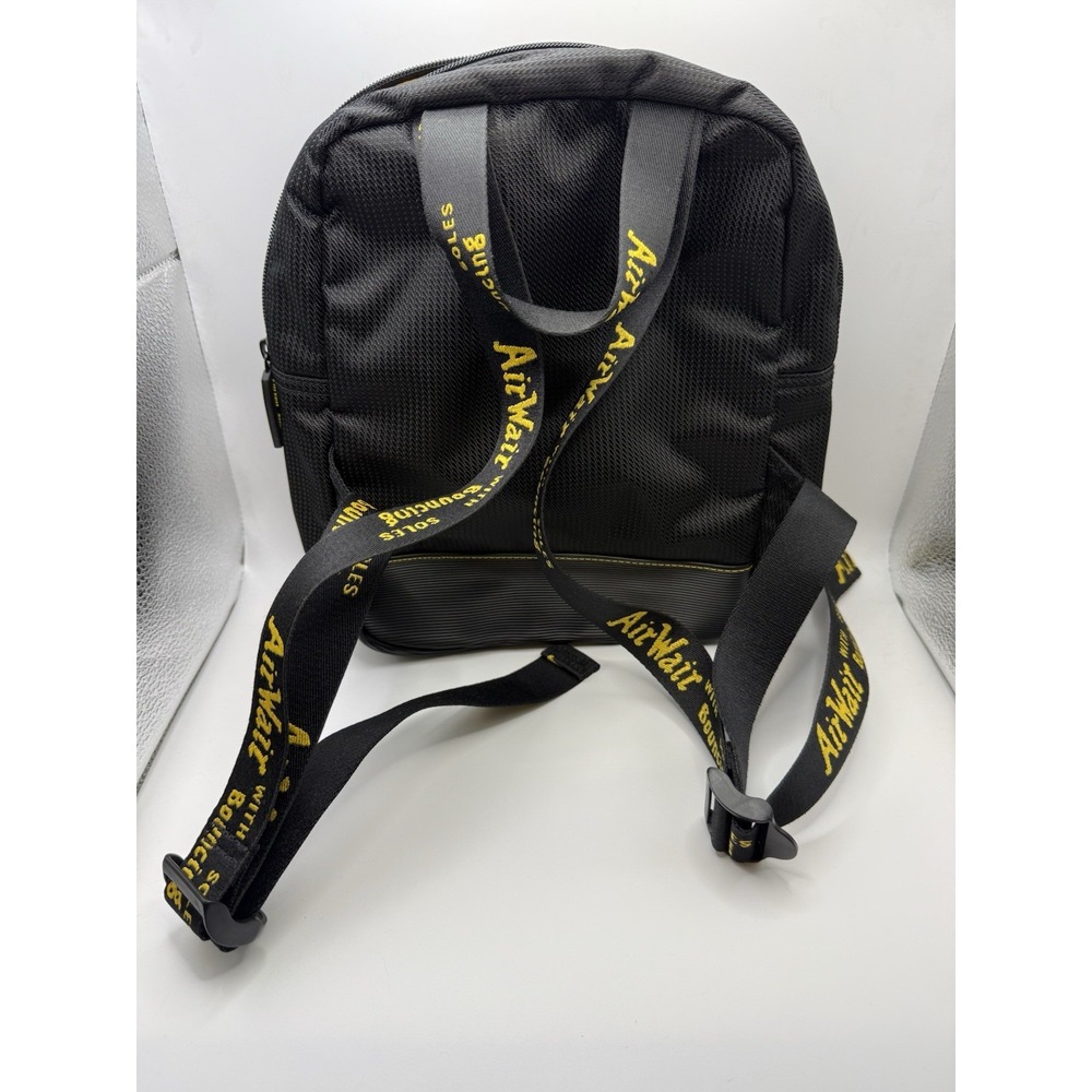 Dr Martens Groove DNA Backpack Black Yellow AirWair Bouncing Soles Mini Bag RARE - Picture 2 of 11